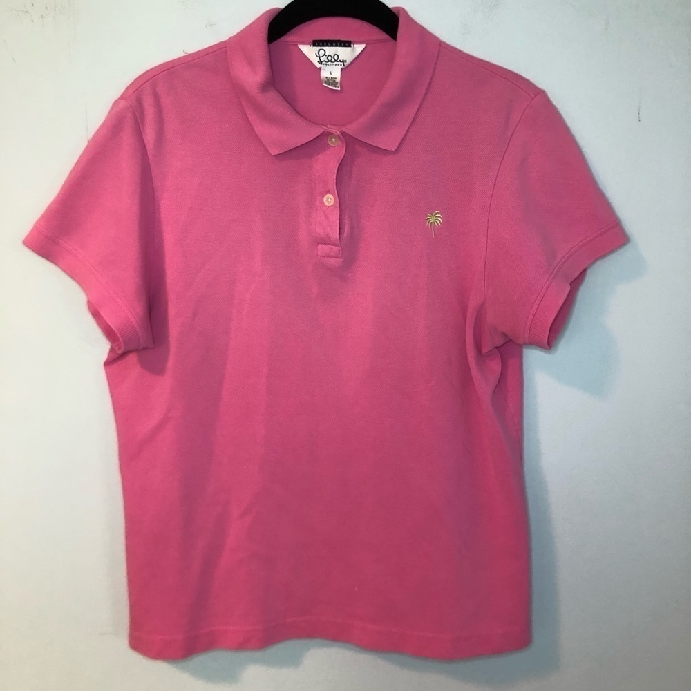 Lilly Pulitzer Pink Short Sleeve Polo Size Small